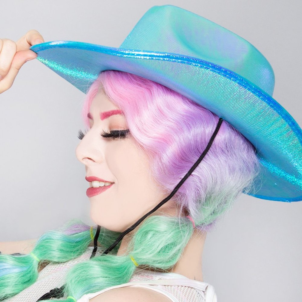 Touch the Sky Cowgirl Opalescene Festival Hat